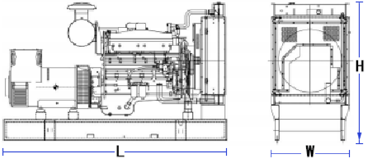 Perkins 400KW 500KVA Super Silent Diesel Generator Sets Perkins Engine Three Phase