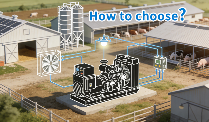 Customers often inquire about what type of diesel generator set should be used in the breeding farm, and how many kilowatts of diesel generator set can start the equipment,