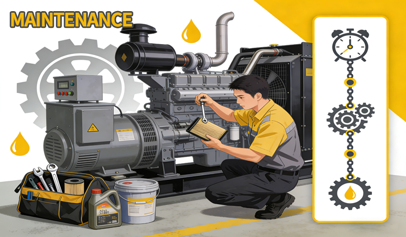 Maintenance Inspection for Medium Overhaul of Diesel Generator Sets