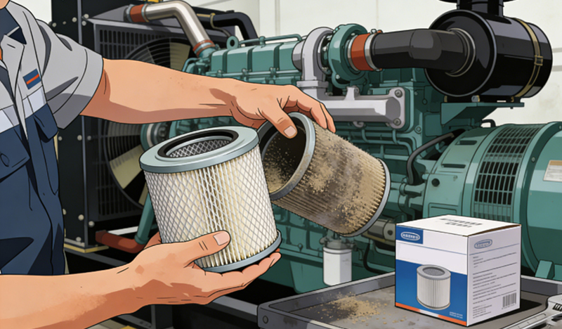 Annual maintenance of diesel generator set