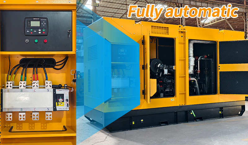 Automated performance and functions of fully automated generator sets
